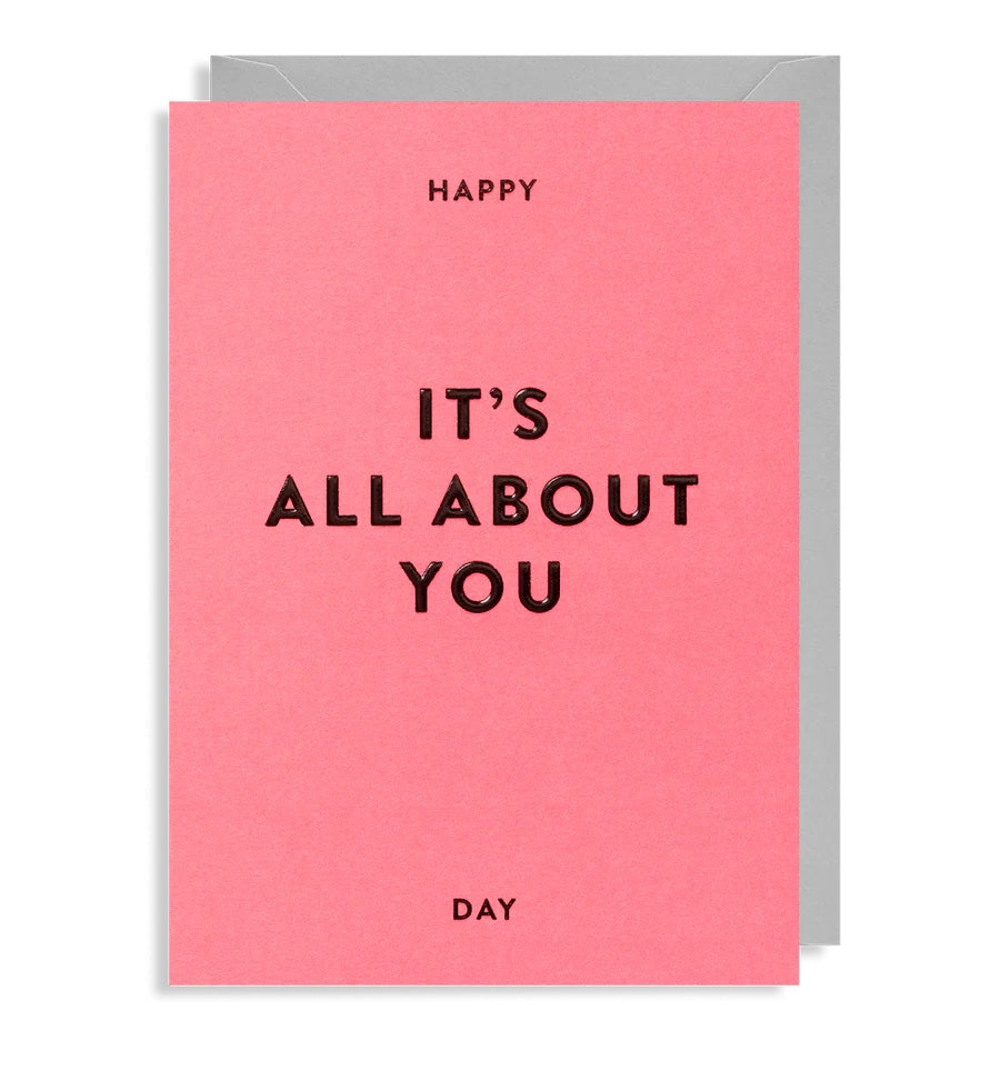 Carte de vœux « Tout est à propos de toi »