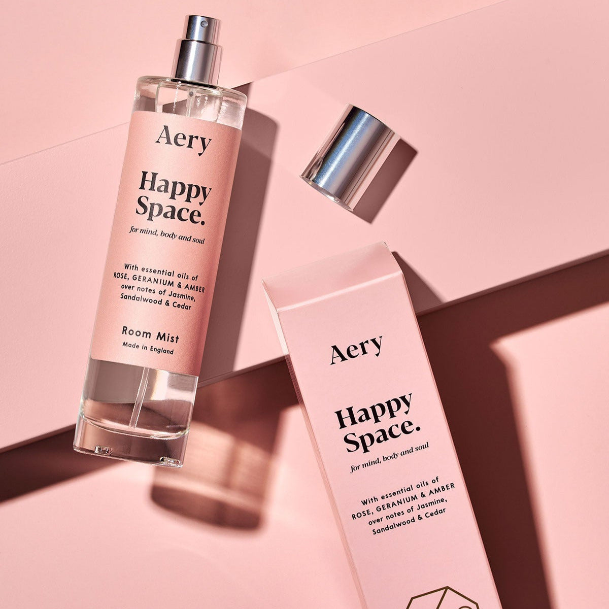 Happy Space Room Mist - Rose Geranium and Amber