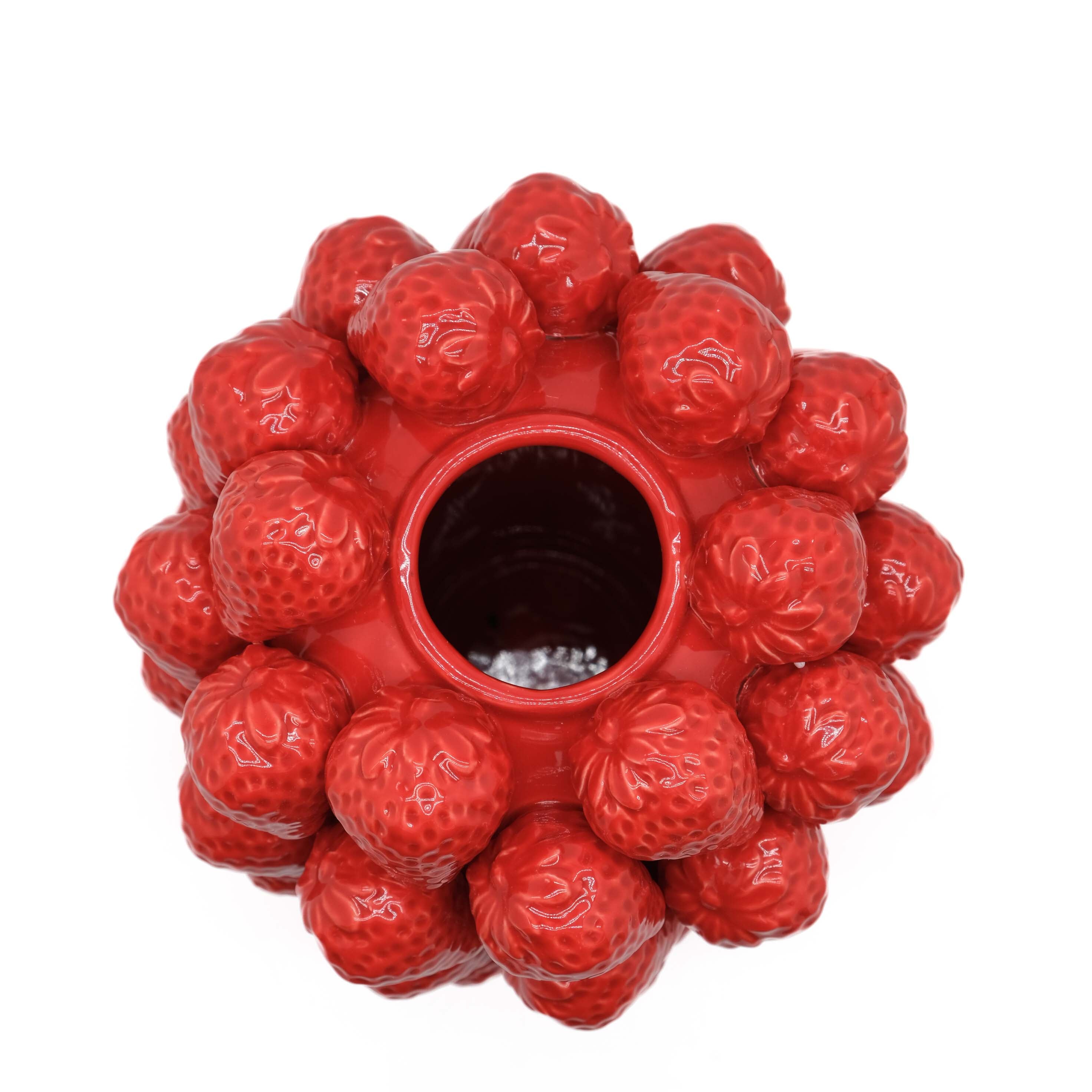 Ceramic Extra Large Multi Strawberry Vase
