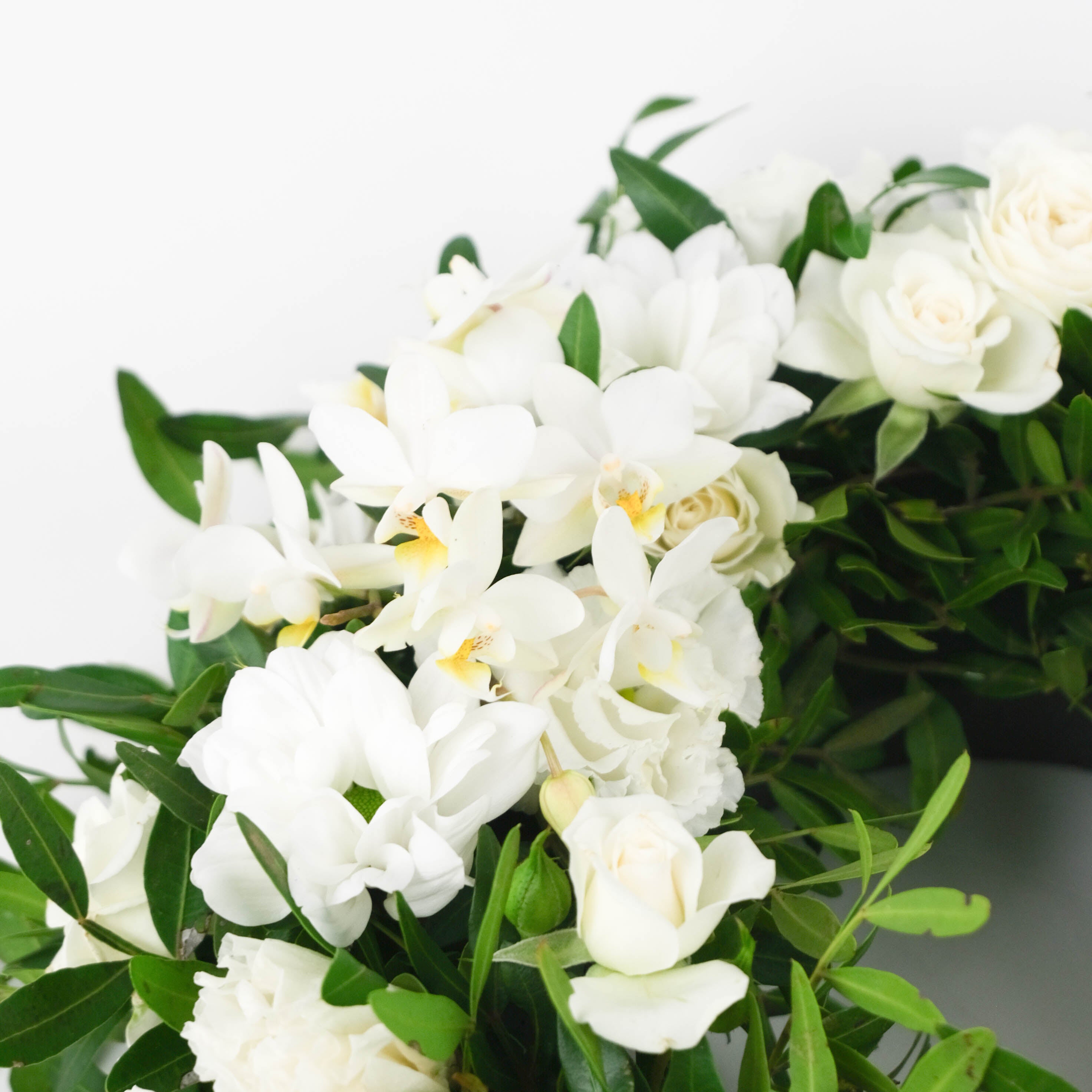 إكليل أبيض بسيط