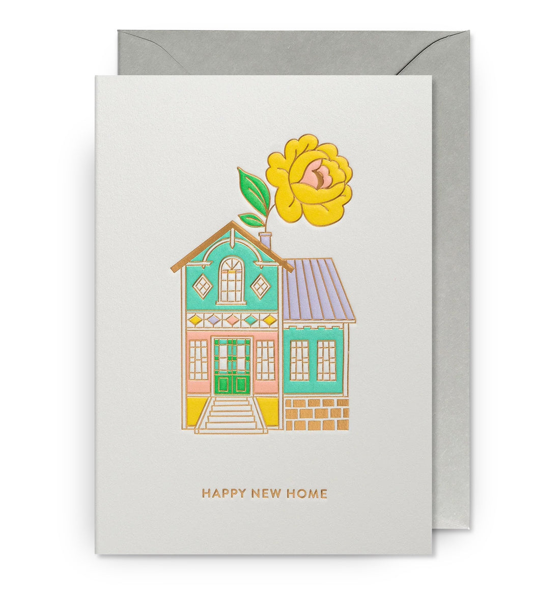 Carte de vœux illustrée « Bonne nouvelle maison »