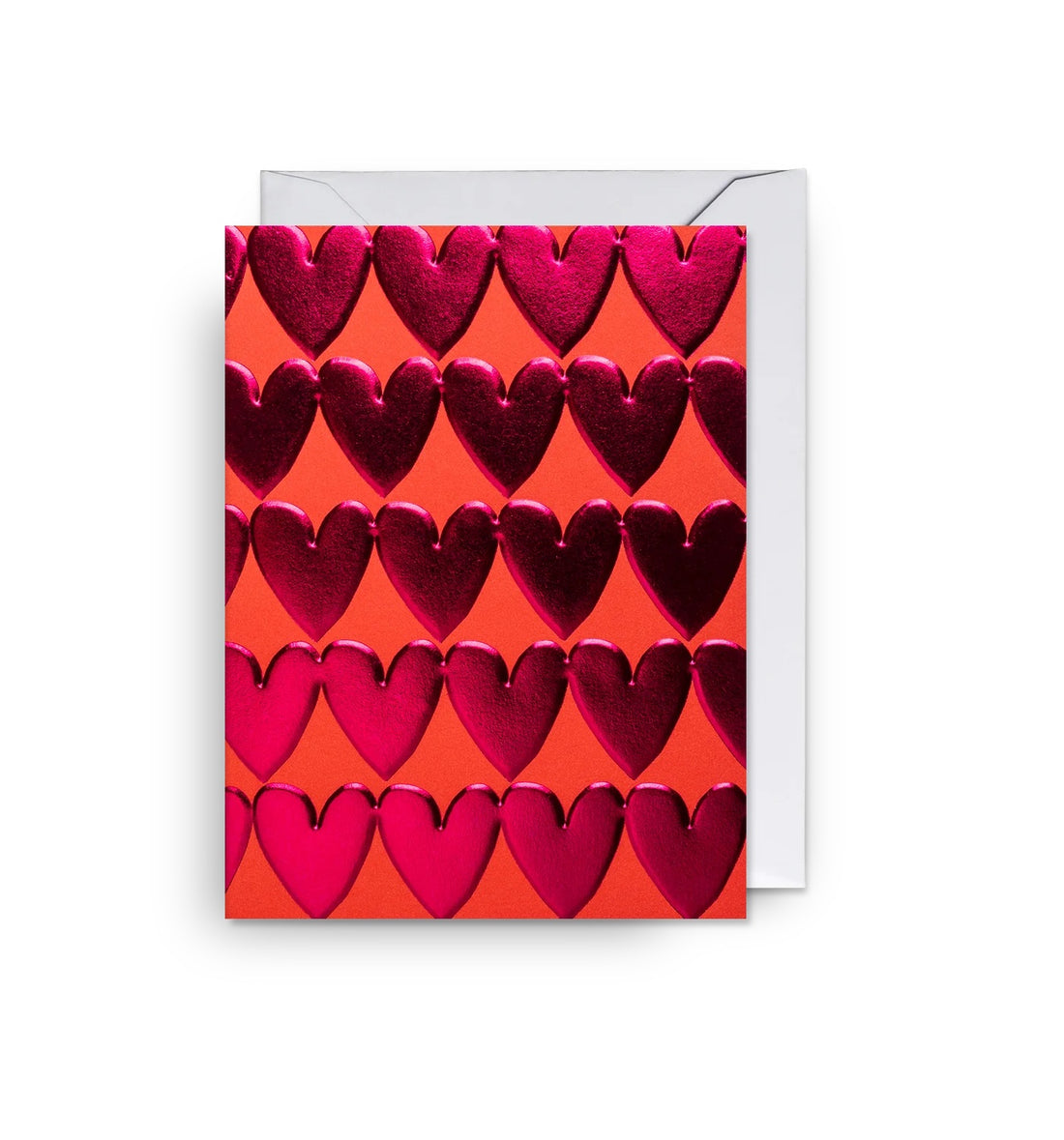Rows of Hearts Mini Card
