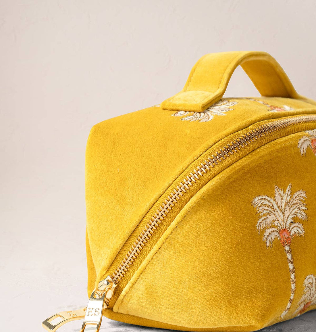 Sunrise Palms Open Flat Makeup Bag