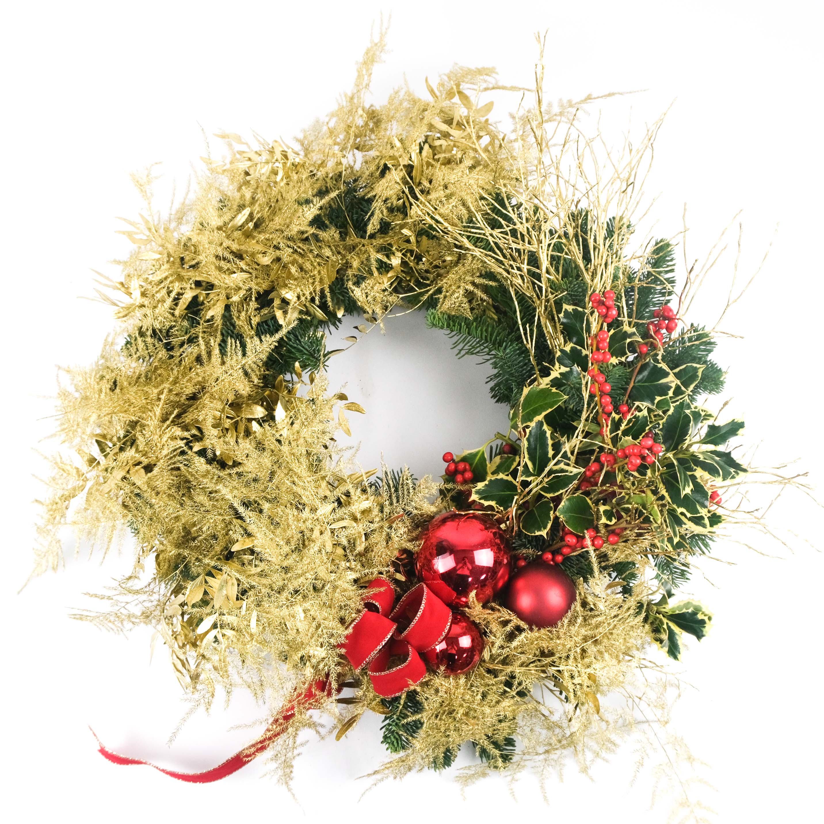 Gold Fern Wreath
