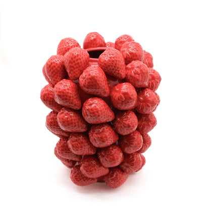 Ceramic Extra Large Multi Strawberry Vase