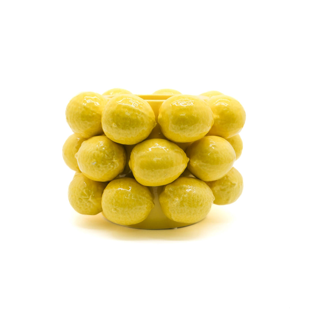 Vase cylindrique couleur miel foncé