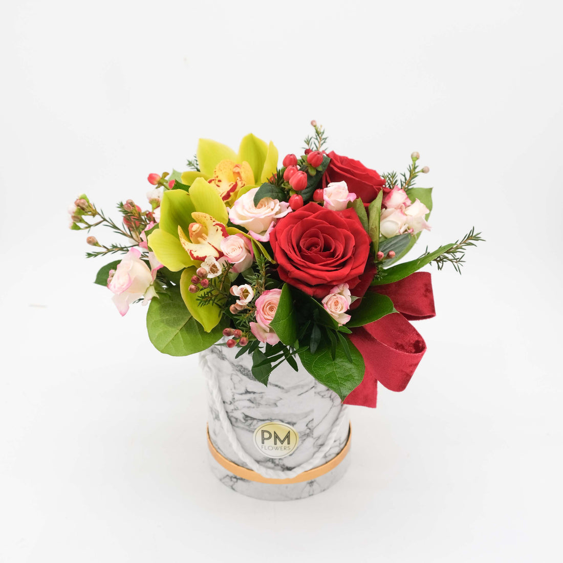 صندوق القبعة - وردي وخوخي