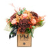 Bouquet of flowers in a box with &