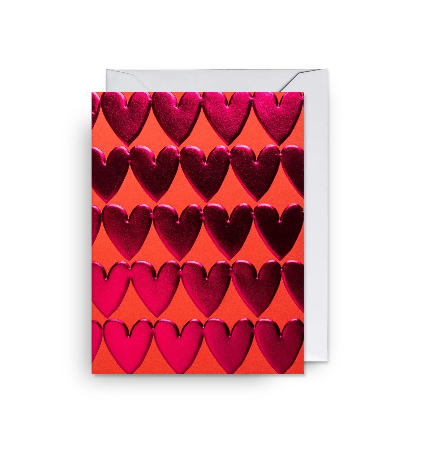 Rows of Hearts Mini Card