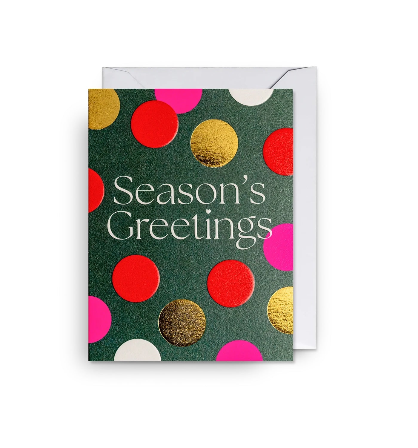 Season’s Greetings Confetti Mini Christmas Card
