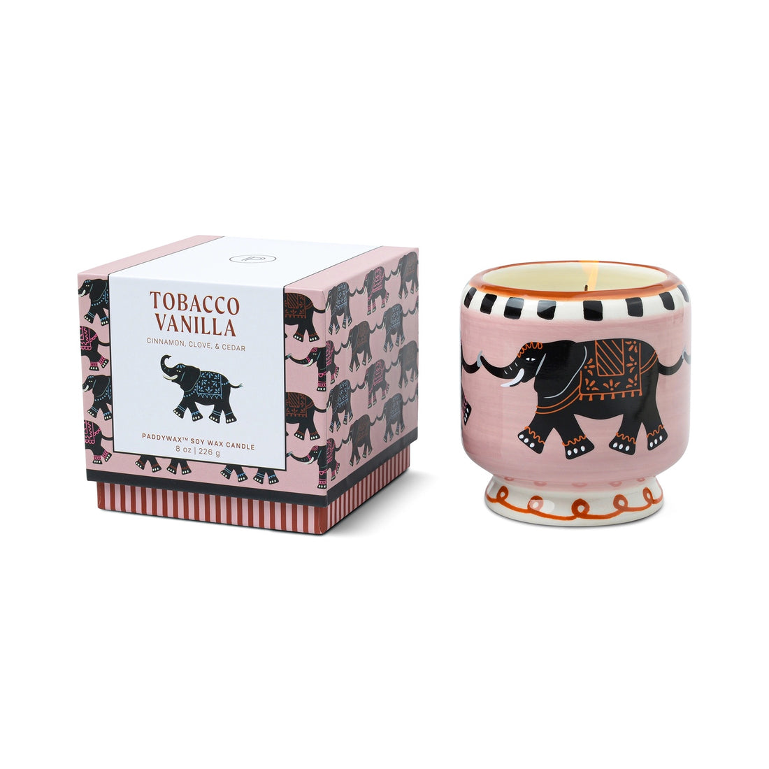 Elephant Ceramic Candle - Tobacco Vanilla - 226g