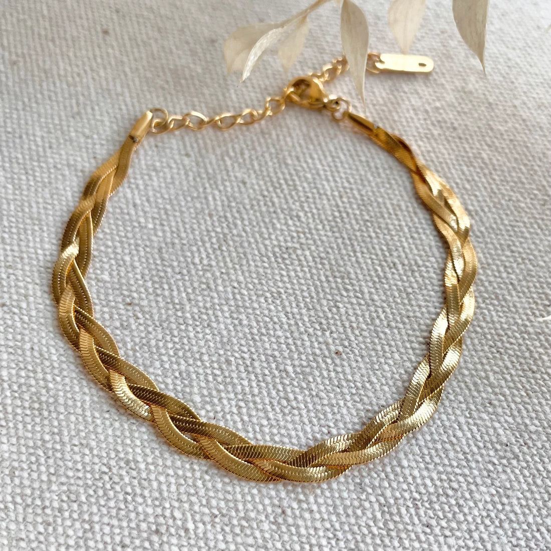 Bracelet en chaîne tressée pour tous les jours 
