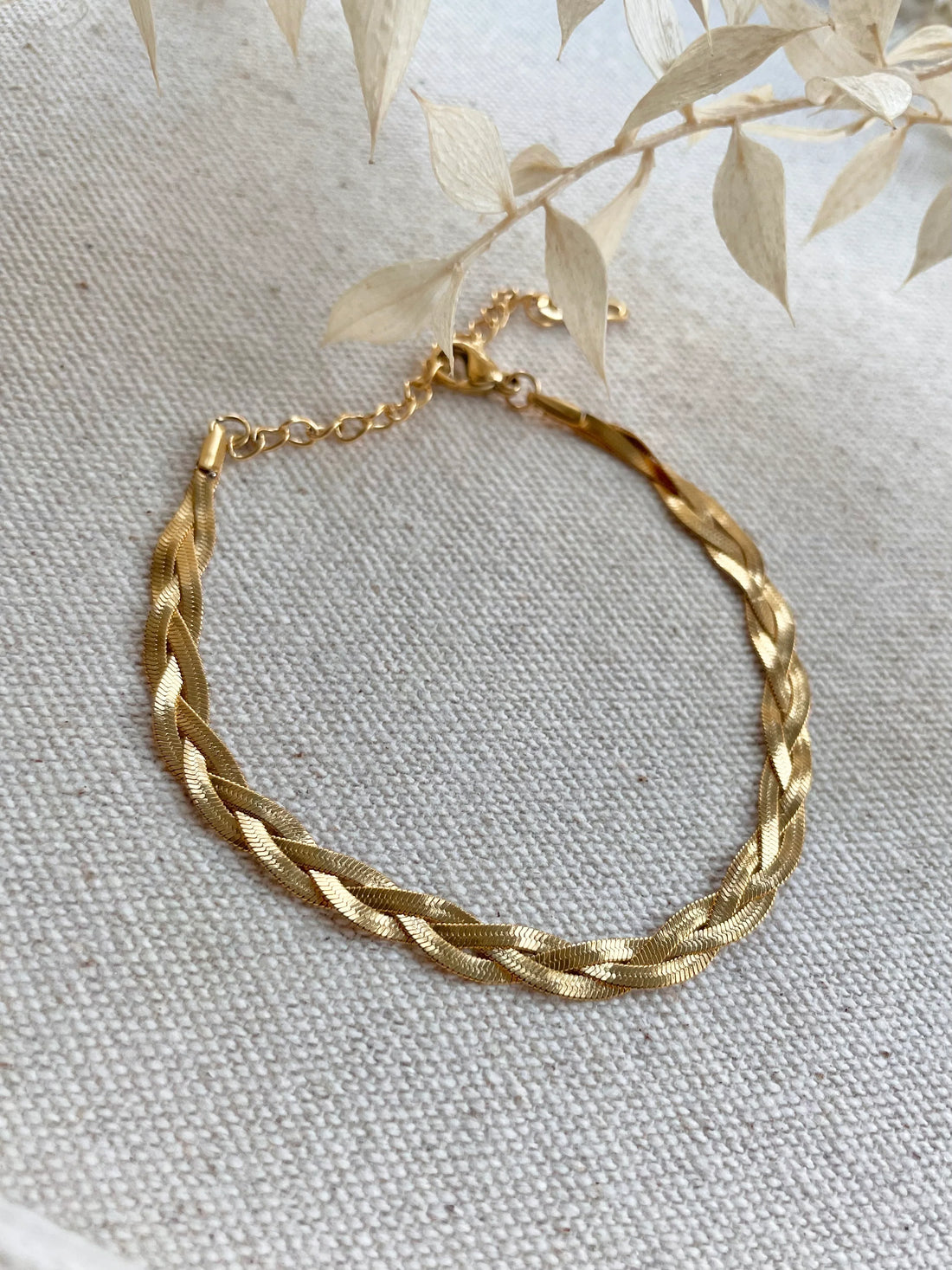 Bracelet en chaîne tressée pour tous les jours 